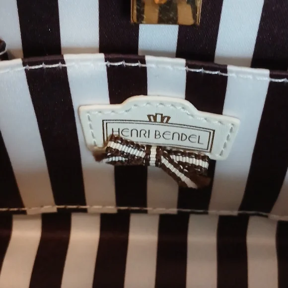 henri bendel Party Box Silver Glitter Clutch with Gold Trim - Picture 9 of 11